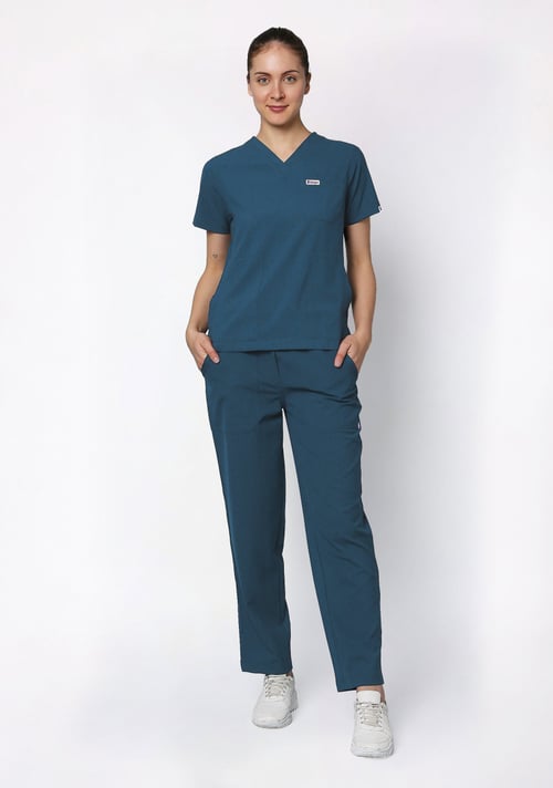 Buy Ecoflex women's 5 Pocket Active (Forest Green) Scrub Online – Knya.