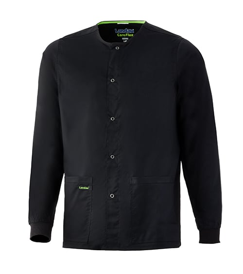 CareFlex Unisex Scrub Jacket, careflex unisex jacket, careflex unisex, unisex jacket, careflex, unisex, jacket, knit cuffs help, cuffs help jacket, help jacket stay, jacket stay when, stay when pulled, when pulled over, pulled over forearms, over forearms features, knit, cuffs, help