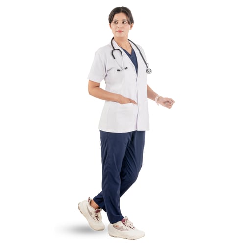 Half Sleeves Lab Coat | Women, half sleeves lab coat, sleeves lab coat women, half sleeves lab, sleeves lab coat, lab coat women, half sleeves, sleeves lab, lab coat, half, sleeves, lab, coat, women, elevate professional look, professional look medwear, look medwear half, medwear half sleeves