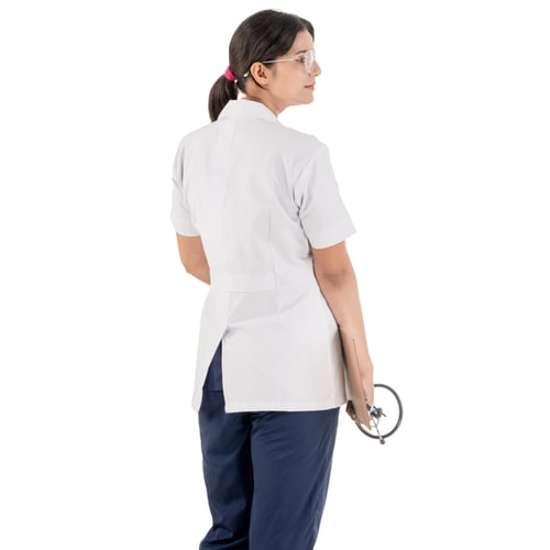 Half Sleeves Lab Coat | Women, half sleeves lab coat, sleeves lab coat women, half sleeves lab, sleeves lab coat, lab coat women, half sleeves, sleeves lab, lab coat, half, sleeves, lab, coat, women, elevate professional look, professional look medwear, look medwear half, medwear half sleeves