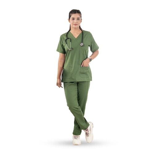 Premium Scrub for Women | V-Neck | Moss Green, women v-neck moss green, women v-neck moss, v-neck moss green, women v-neck, v-neck moss, moss green, women, v-neck, moss, green, elevate professional medwear, professional medwear moss, medwear moss green, moss green women, green women exceptional, women exceptional comfort, exceptional comfort touch