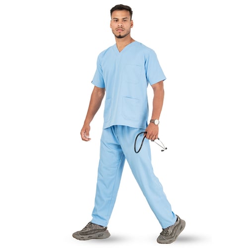 Classic Scrub for Men | V-Neck | Arctic Blue, classic men v-neck arctic, men v-neck arctic blue, classic men v-neck, men v-neck arctic, v-neck arctic blue, classic men, men v-neck, v-neck arctic, classic, men, v-neck, arctic, blue, discover ultimate comfort, ultimate comfort durability, comfort durability arctic, durability arctic blue