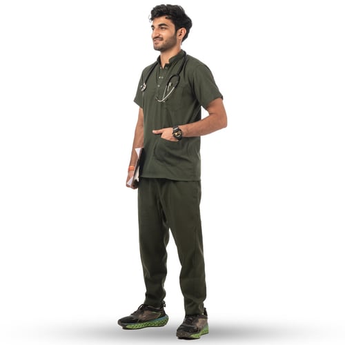 Classic Scrub for Men | Round-Neck | Olive Green, classic men round-neck olive, men round-neck olive green, classic men round-neck, men round-neck olive, round-neck olive green, classic men, men round-neck, round-neck olive, classic, men, round-neck, olive, green, redesign professional look, professional look medwear, look medwear olive, medwear olive green