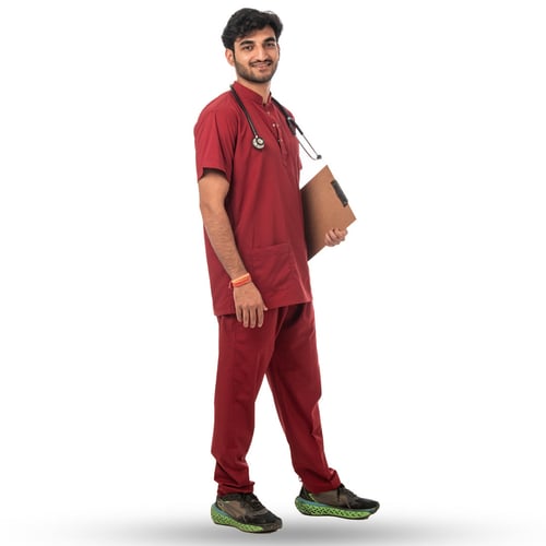 Classic Scrub for Men | Round-Neck | Maroon, classic men round-neck maroon, classic men round-neck, men round-neck maroon, classic men, men round-neck, round-neck maroon, classic, men, round-neck, maroon, redesign professional look, professional look medwear, look medwear maroon, medwear maroon classic, maroon classic men, classic men uncompromising, men uncompromising comfort