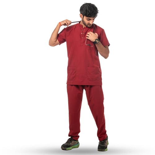 Classic Scrub for Men | Round-Neck | Maroon, classic men round-neck maroon, classic men round-neck, men round-neck maroon, classic men, men round-neck, round-neck maroon, classic, men, round-neck, maroon, redesign professional look, professional look medwear, look medwear maroon, medwear maroon classic, maroon classic men, classic men uncompromising, men uncompromising comfort