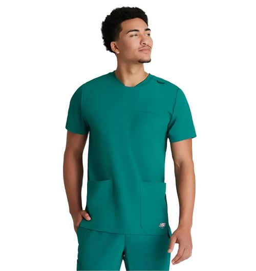 SKECHERS™ Barco Round Neck Scrub Top, skechers barco round neck, skechers barco round, barco round neck, skechers barco, barco round, round neck, skechers, barco, round, neck, experience all-day comfort, all-day comfort sustainable, comfort sustainable skechers, sustainable skechers barco, skechers barco thesis, barco thesis crafted, thesis crafted eco-friendly
