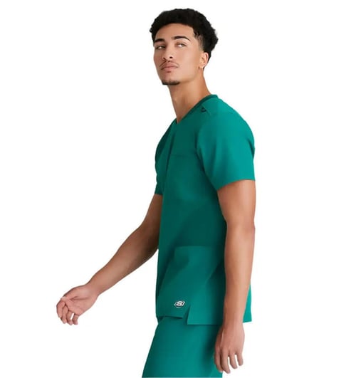 SKECHERS™ Barco Round Neck Scrub Top, skechers barco round neck, skechers barco round, barco round neck, skechers barco, barco round, round neck, skechers, barco, round, neck, experience all-day comfort, all-day comfort sustainable, comfort sustainable skechers, sustainable skechers barco, skechers barco thesis, barco thesis crafted, thesis crafted eco-friendly