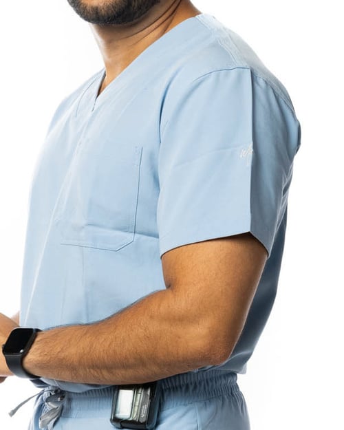 Men's Scrub Top, men, papii andrew wearing, andrew wearing size, wearing size incredibly, size incredibly soft, incredibly soft lightweight, soft lightweight material, lightweight material one, material one chest, papii, andrew, wearing, size, incredibly, soft, lightweight, material