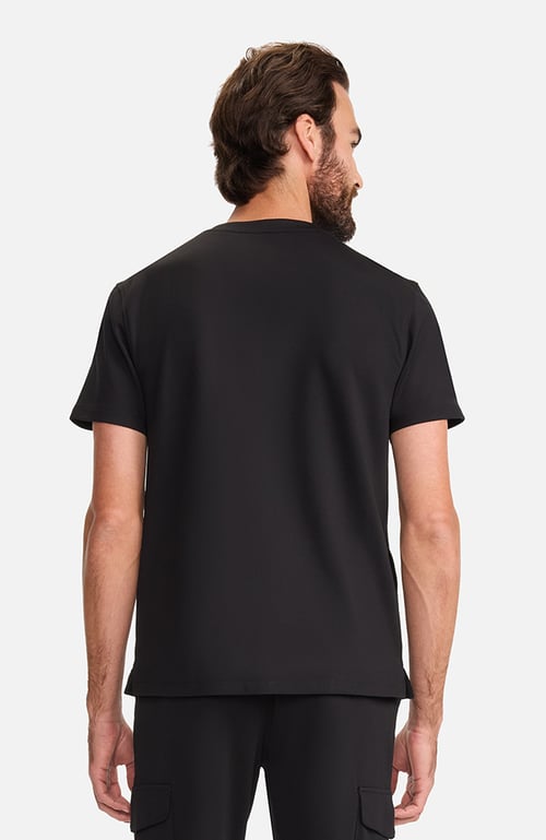 Men's Ponte Quarter Zip V-Neck Scrub Top, men ponte quarter zip, ponte quarter zip v-neck, men ponte quarter, ponte quarter zip, quarter zip v-neck, men ponte, ponte quarter, quarter zip, men, ponte, quarter, zip, v-neck, item md-ml620--professional reimagined, md-ml620--professional reimagined crafted, reimagined crafted double-knit, crafted double-knit ponte