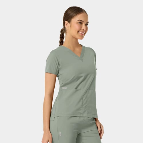 ASTRID Women's Kinetic Two Pocket V-Neck Scrub Top, astrid women kinetic two, women kinetic two pocket, kinetic two pocket v-neck, astrid women kinetic, women kinetic two, kinetic two pocket, two pocket v-neck, astrid women, astrid, women, kinetic, two, pocket, v-neck, v-neck signature v-shaped, signature v-shaped back, v-shaped back neck