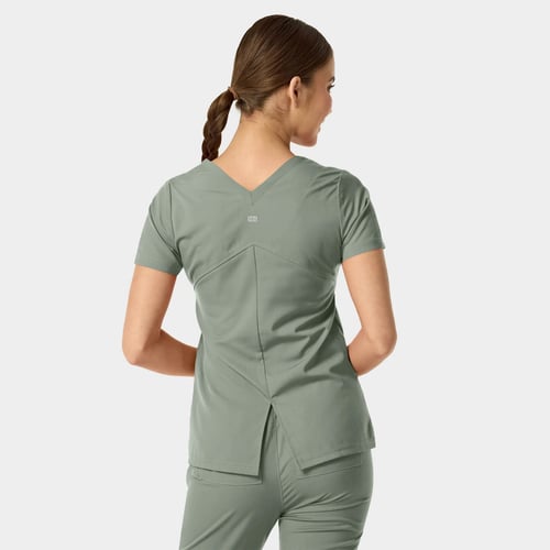 ASTRID Women's Kinetic Two Pocket V-Neck Scrub Top, astrid women kinetic two, women kinetic two pocket, kinetic two pocket v-neck, astrid women kinetic, women kinetic two, kinetic two pocket, two pocket v-neck, astrid women, astrid, women, kinetic, two, pocket, v-neck, v-neck signature v-shaped, signature v-shaped back, v-shaped back neck